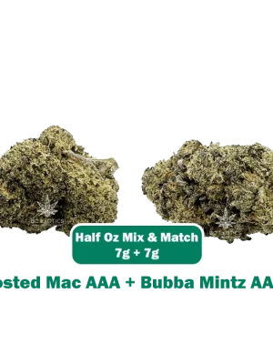 Frosted Mac AAA + Bubba Mintz AAAA 7g mix and match available at Bcexotics.co